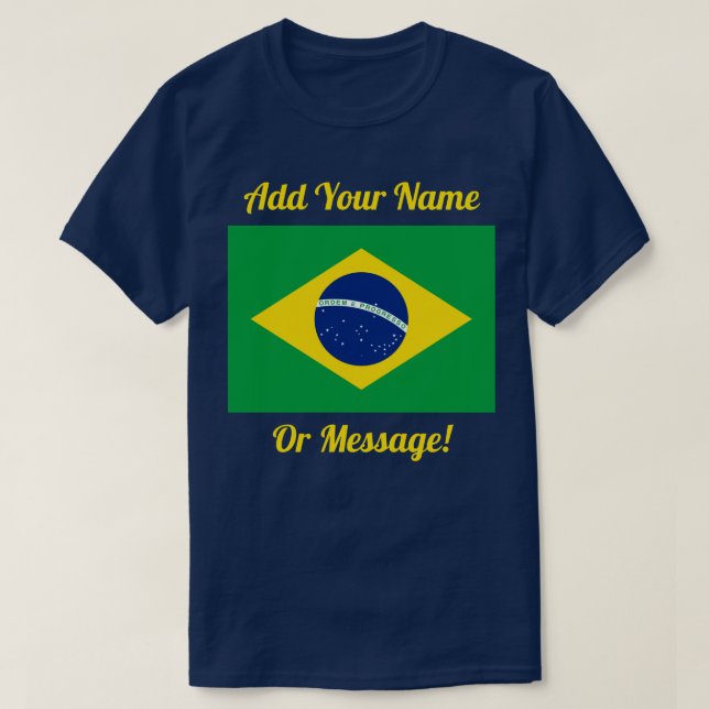 Camiseta con bandera brasileña (Diseño del anverso)