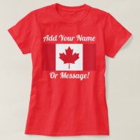 Camiseta con bandera canadiense