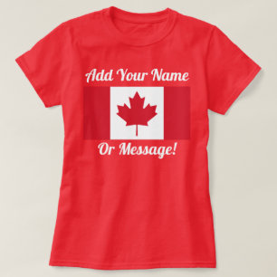 Camiseta con bandera canadiense