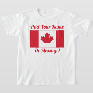 Camiseta con bandera canadiense