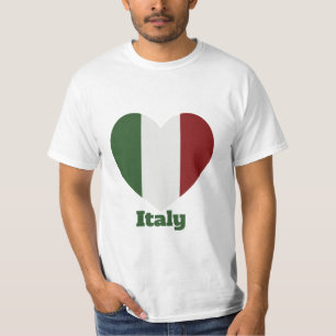 Camiseta con bandera cardíaca de Italia
