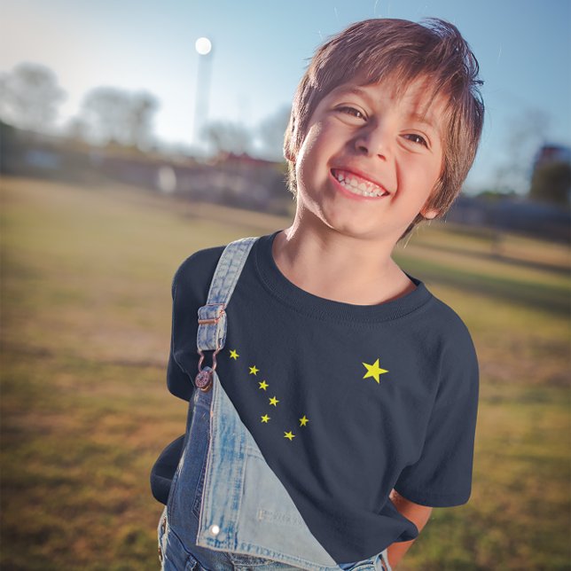 Camiseta con bandera de Alaska (Alaska's Flag Kids T-Shirt)