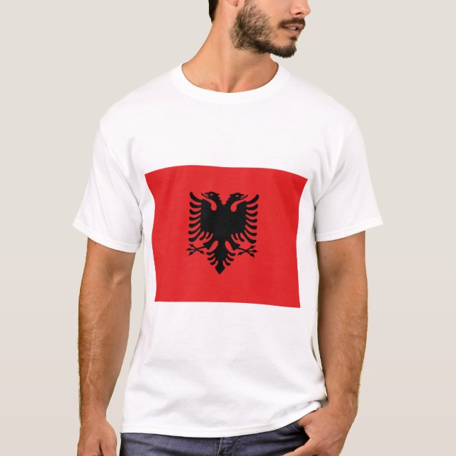 Camiseta con bandera de Albania (Anverso)