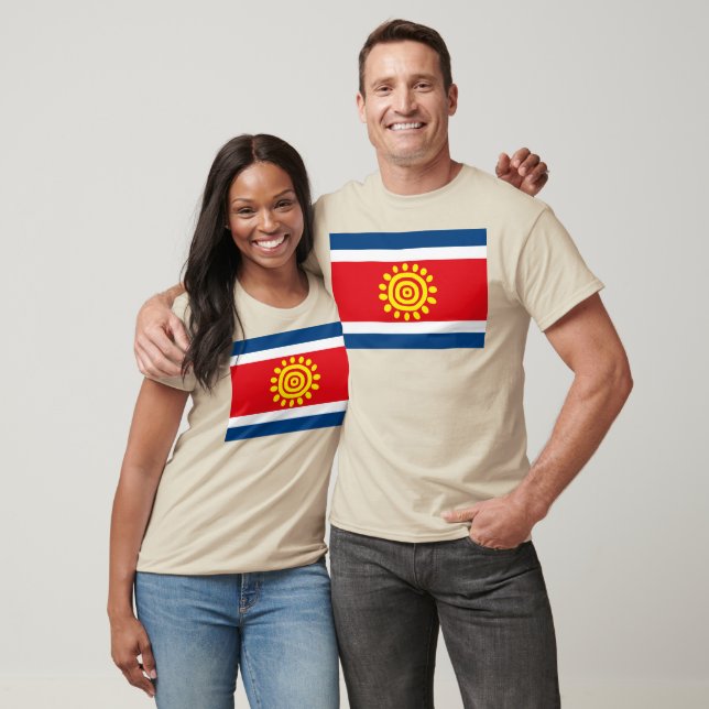 Camiseta con bandera de Angola (Unisexo)
