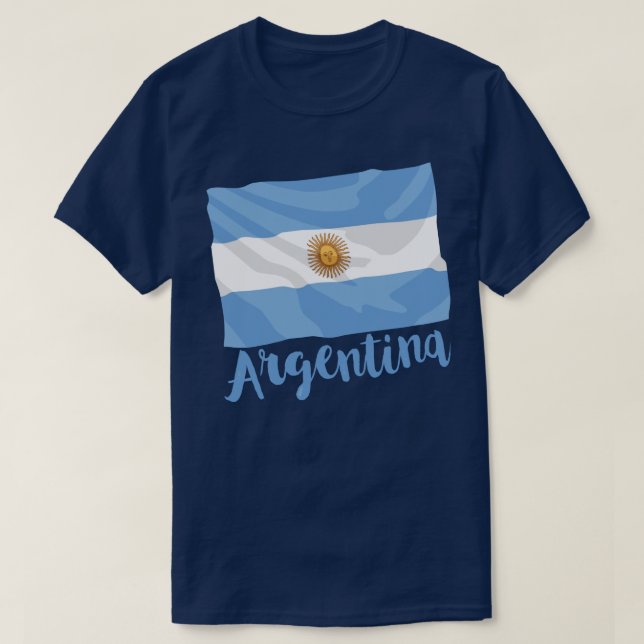 Camiseta con bandera de Argentina (Diseño del anverso)