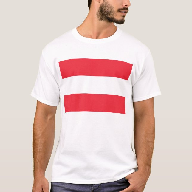 Camiseta con bandera de Austria (Anverso)