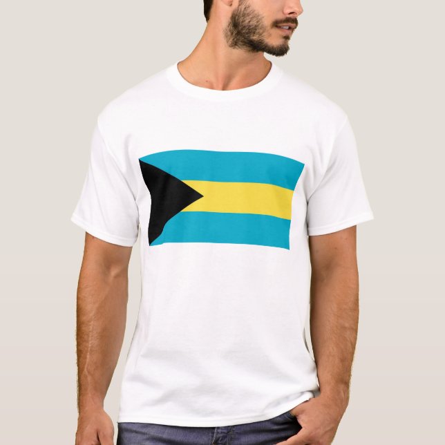 Camiseta con bandera de Bahamas (Anverso)