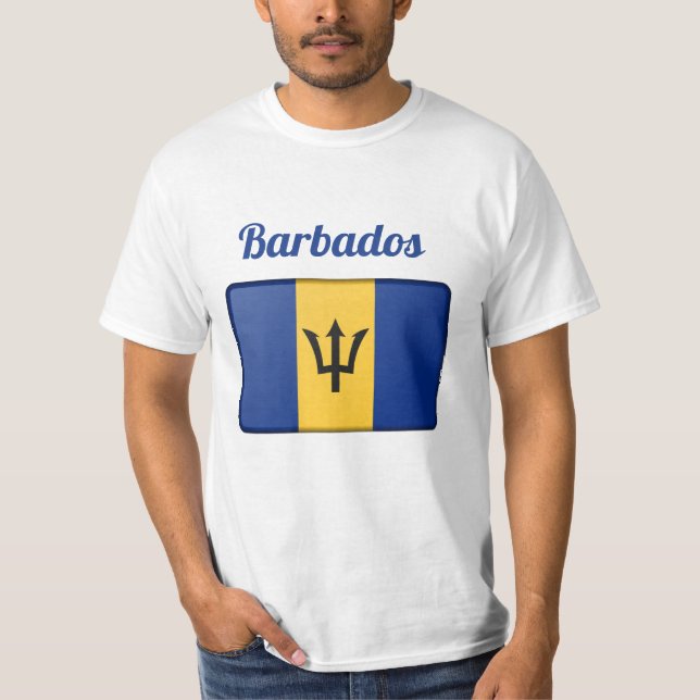 Camiseta con bandera de Barbados (Anverso)