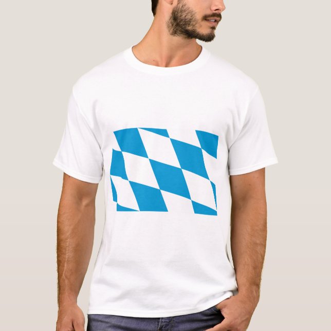 Camiseta con bandera de Baviera, Alemania (Anverso)
