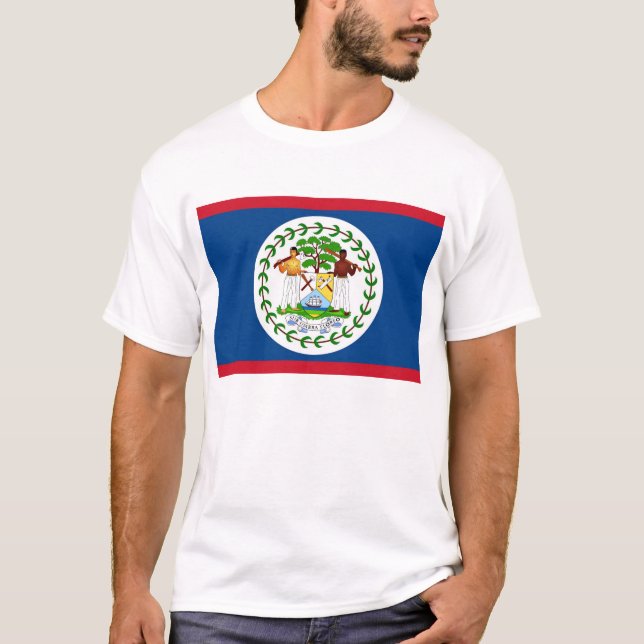 Camiseta con bandera de Belice (Anverso)