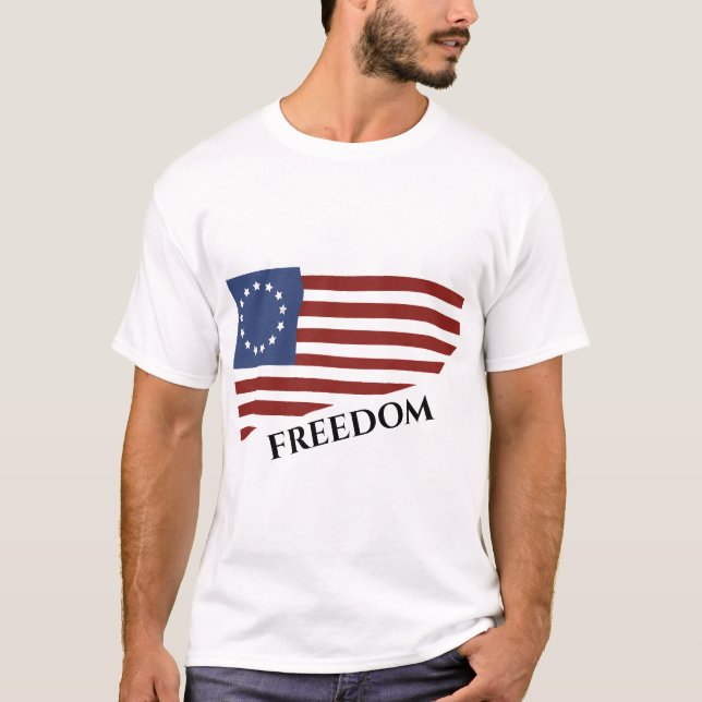camiseta con bandera de Betsy Ross (Anverso)