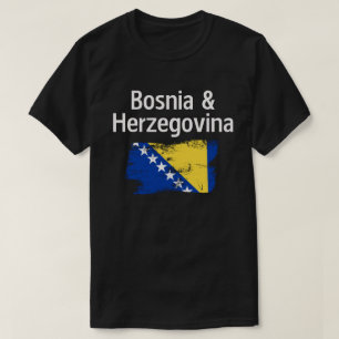 Camiseta con bandera de Bosnia y Herzegovina