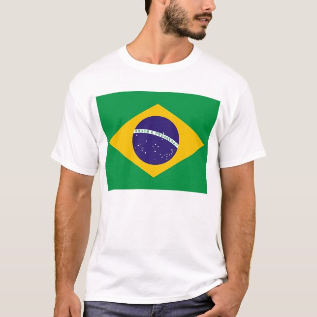 Camiseta con bandera de Brasil (Anverso)