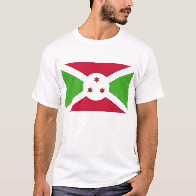 Camiseta con bandera de Burundi (Anverso)