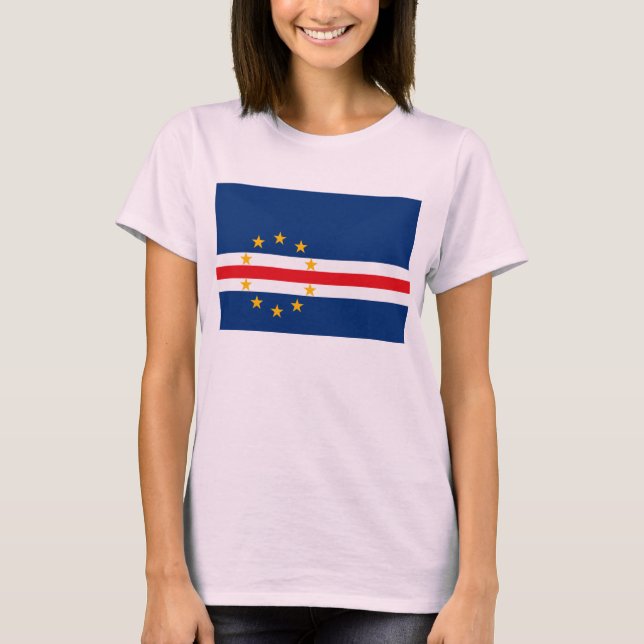 Camiseta con bandera de Cabo Verde (Anverso)