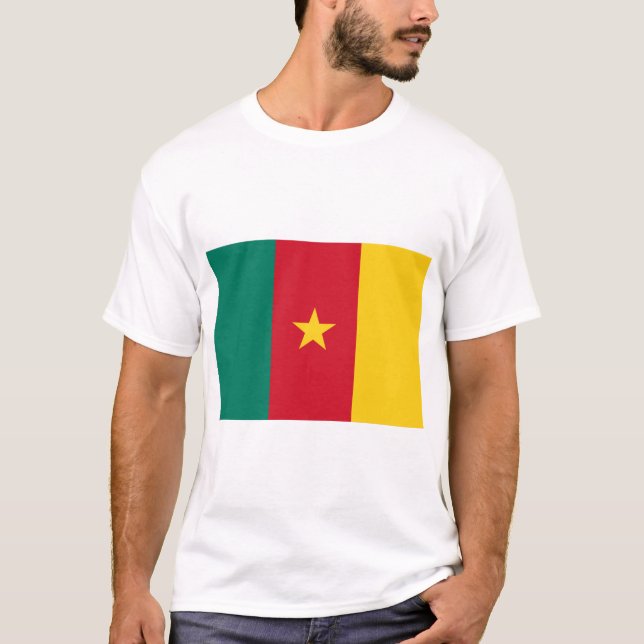 Camiseta con bandera de Camerún (Anverso)