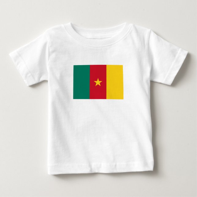 Camiseta con bandera de Camerún Patriótica (Anverso)