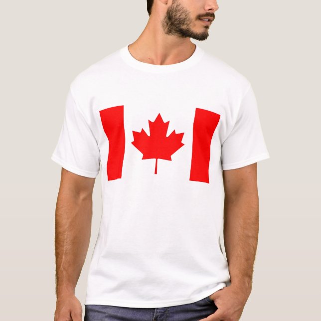 Camiseta con bandera de Canadá (Anverso)