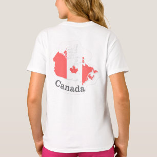 Camiseta con bandera de Canadá - Diseño de Pegatin