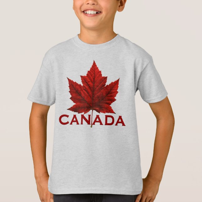 Camiseta con bandera de Canadá para niños niño Org (Anverso)