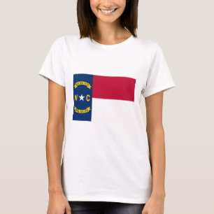 Camiseta con bandera de Carolina del Norte