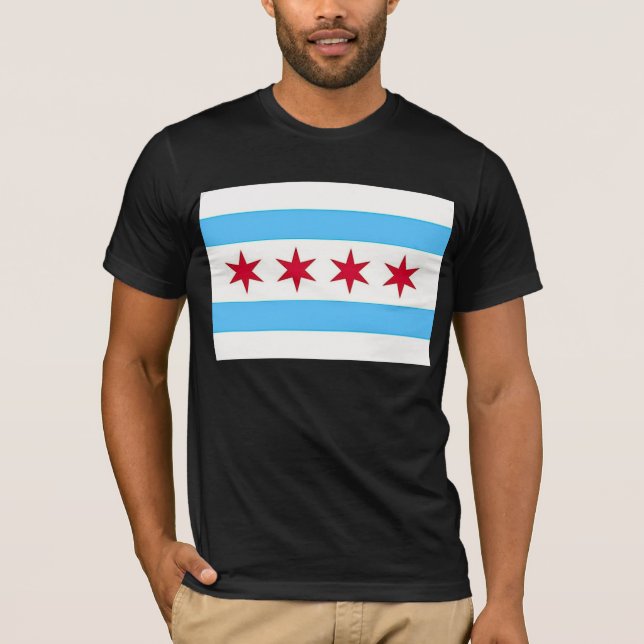 Camiseta con bandera de Chicago, Estados Unidos (Anverso)