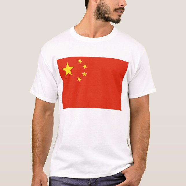 Camiseta con bandera de China (Anverso)