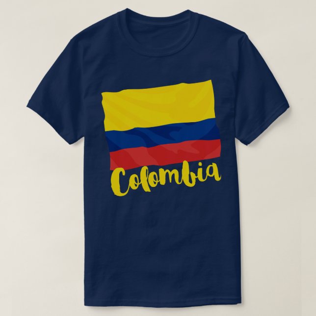 Camiseta con bandera de Colombia (Diseño del anverso)