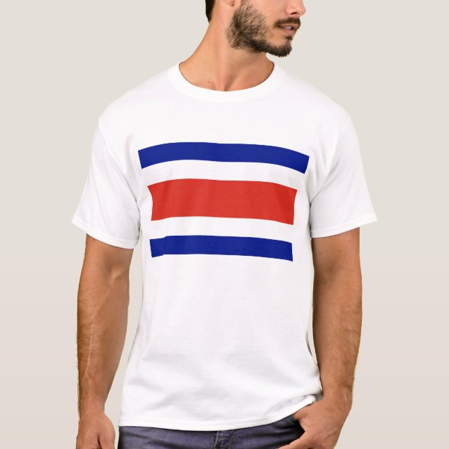 Camiseta con bandera de Costa Rica (Anverso)