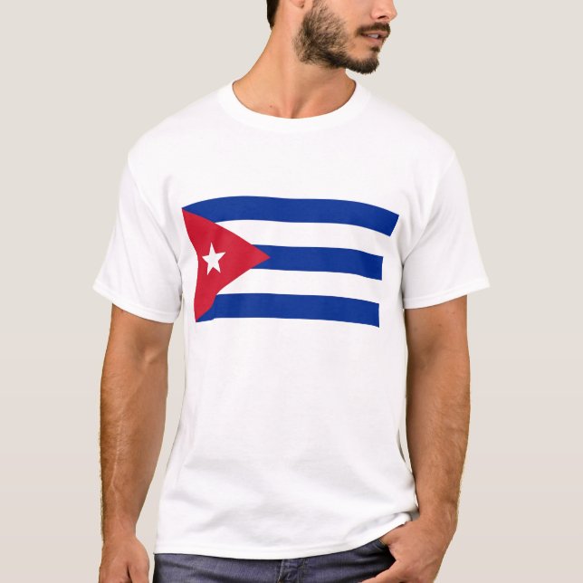 Camiseta con bandera de Cuba (Anverso)