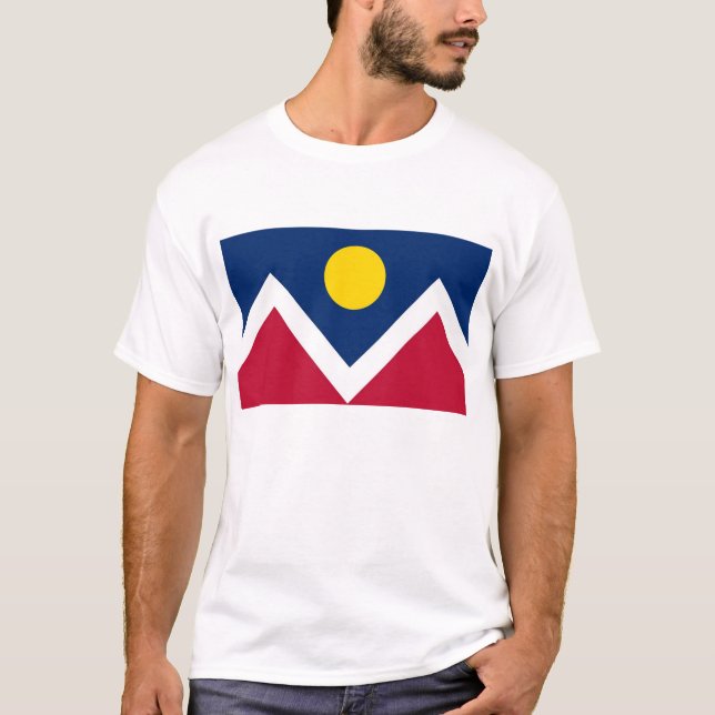 Camiseta con bandera de Denver, Estado de Colorado (Anverso)