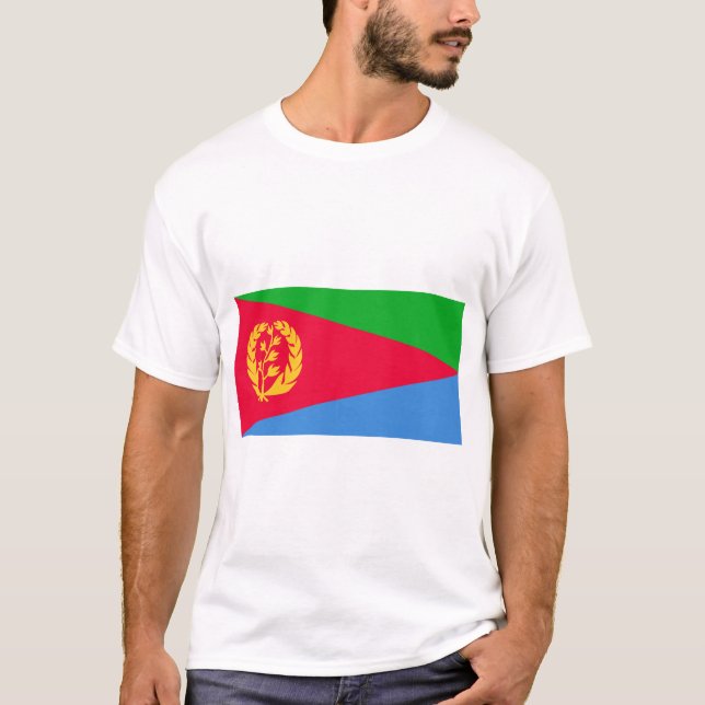 Camiseta con bandera de Eritrea (Anverso)