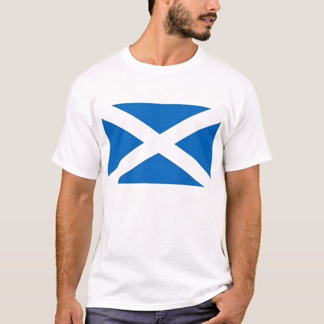 Camiseta con bandera de Escocia. (Anverso)