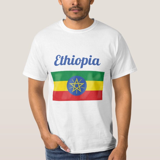 Camiseta con bandera de Etiopía (Anverso)