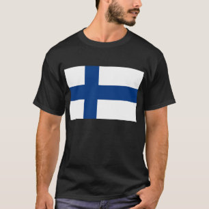 Camiseta con bandera de Finlandia