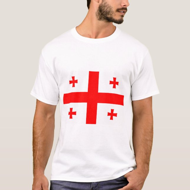 Camiseta con bandera de Georgia (Anverso)
