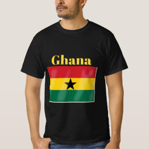 Camiseta con bandera de Ghana