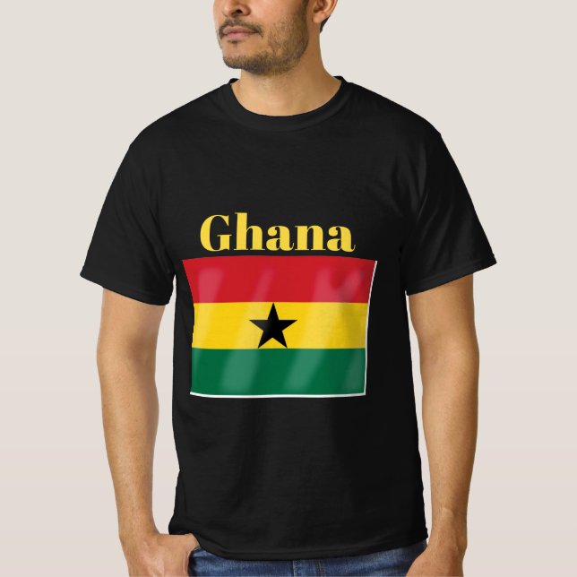 Camiseta con bandera de Ghana (Anverso)