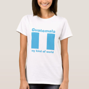Camiseta con bandera de Guatemala + mapa + texto