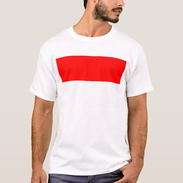 Camiseta con bandera de Indonesia (Anverso)