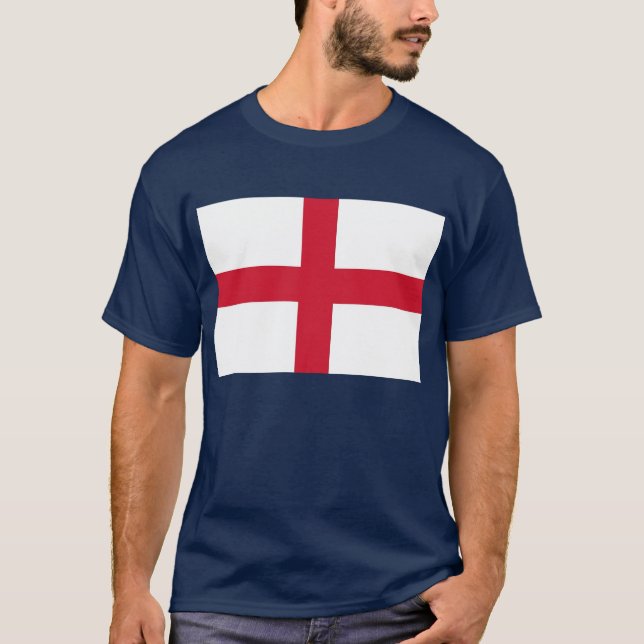 Camiseta con bandera de Inglaterra. (Anverso)