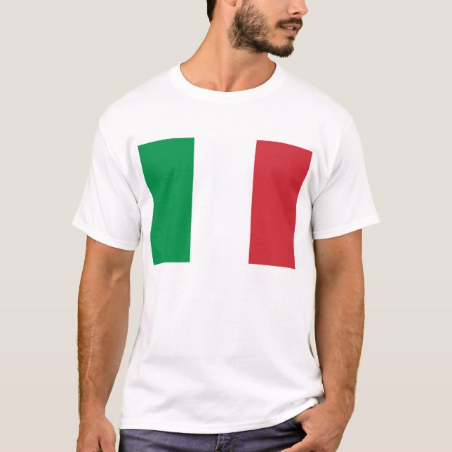Camiseta con bandera de Italia (Anverso)