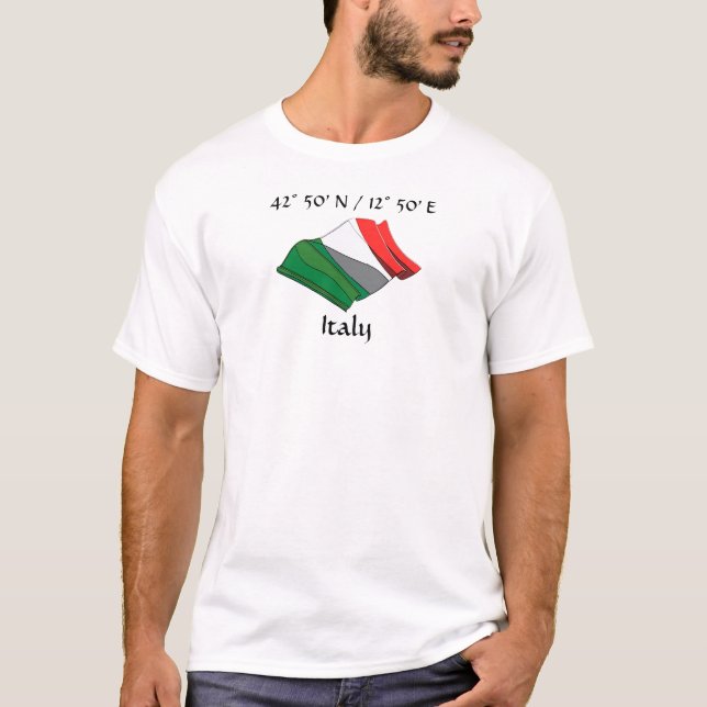 Camiseta con bandera de Italia (Anverso)