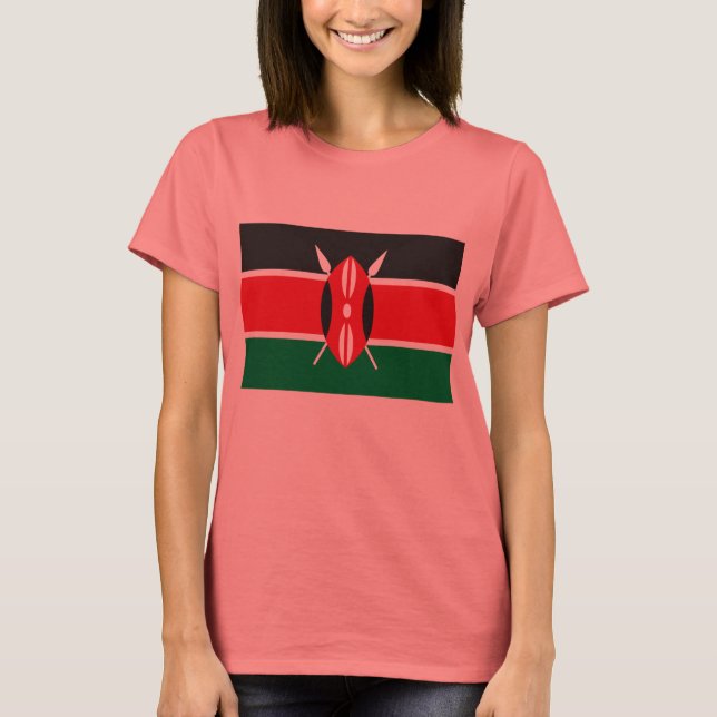 Camiseta con bandera de Kenia (Anverso)