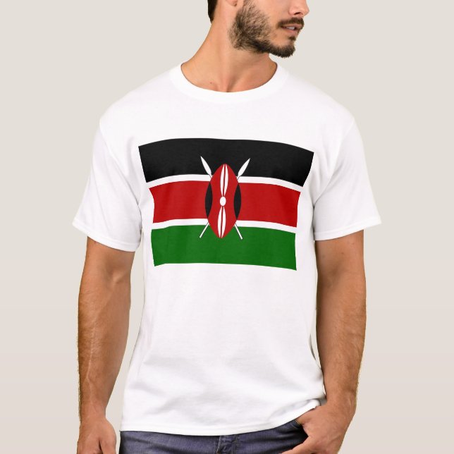Camiseta con bandera de Kenia (Anverso)