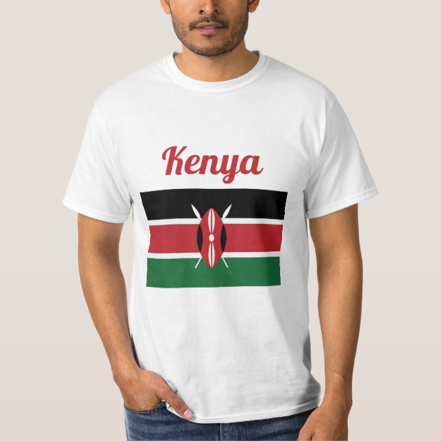 Camiseta con bandera de Kenia (Anverso)