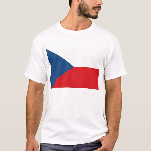 Camiseta con bandera de la República Checa (Anverso)