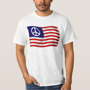 Camiseta con bandera de la señal de paz de EE. UU.