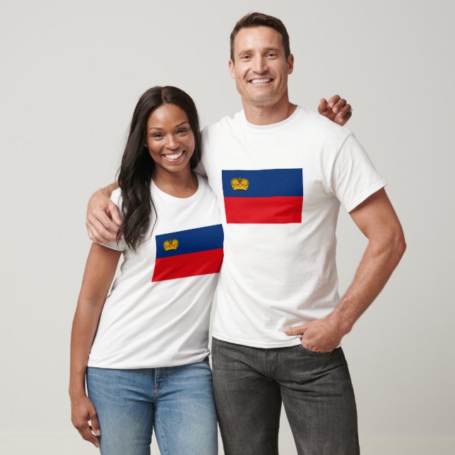 Camiseta con bandera de Liechtenstein (Unisexo)
