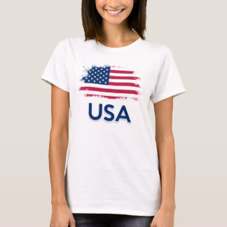 Camiseta con bandera de los Estados Unidos